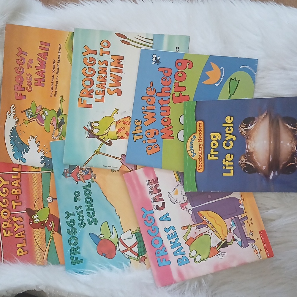 Scholastic Frog Themed Children's Book Lot